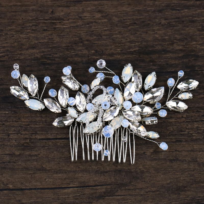 eje Anguila Adquisición Peinetas para el cabello de novia de Corea Sombreros Perlas de cristal  Peine para el cabello