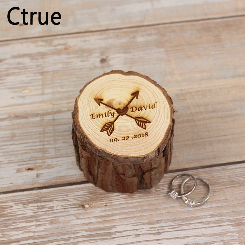 rustic wedding ring box