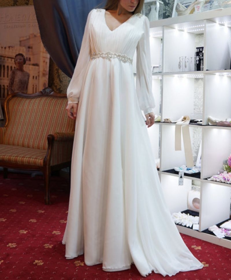 Vintage Grecian Style Wedding Dress 