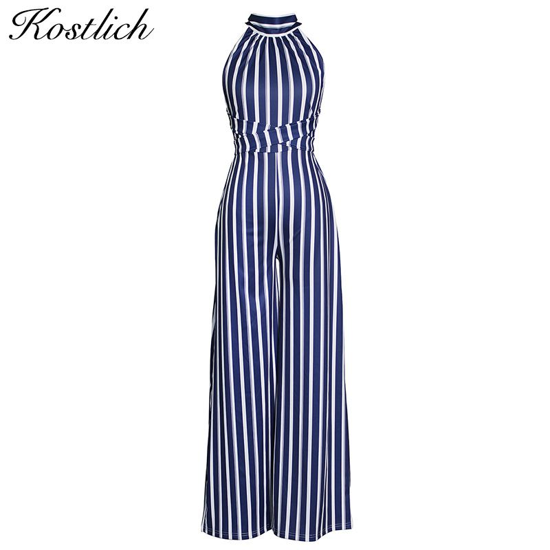 striped summer jumpsuit