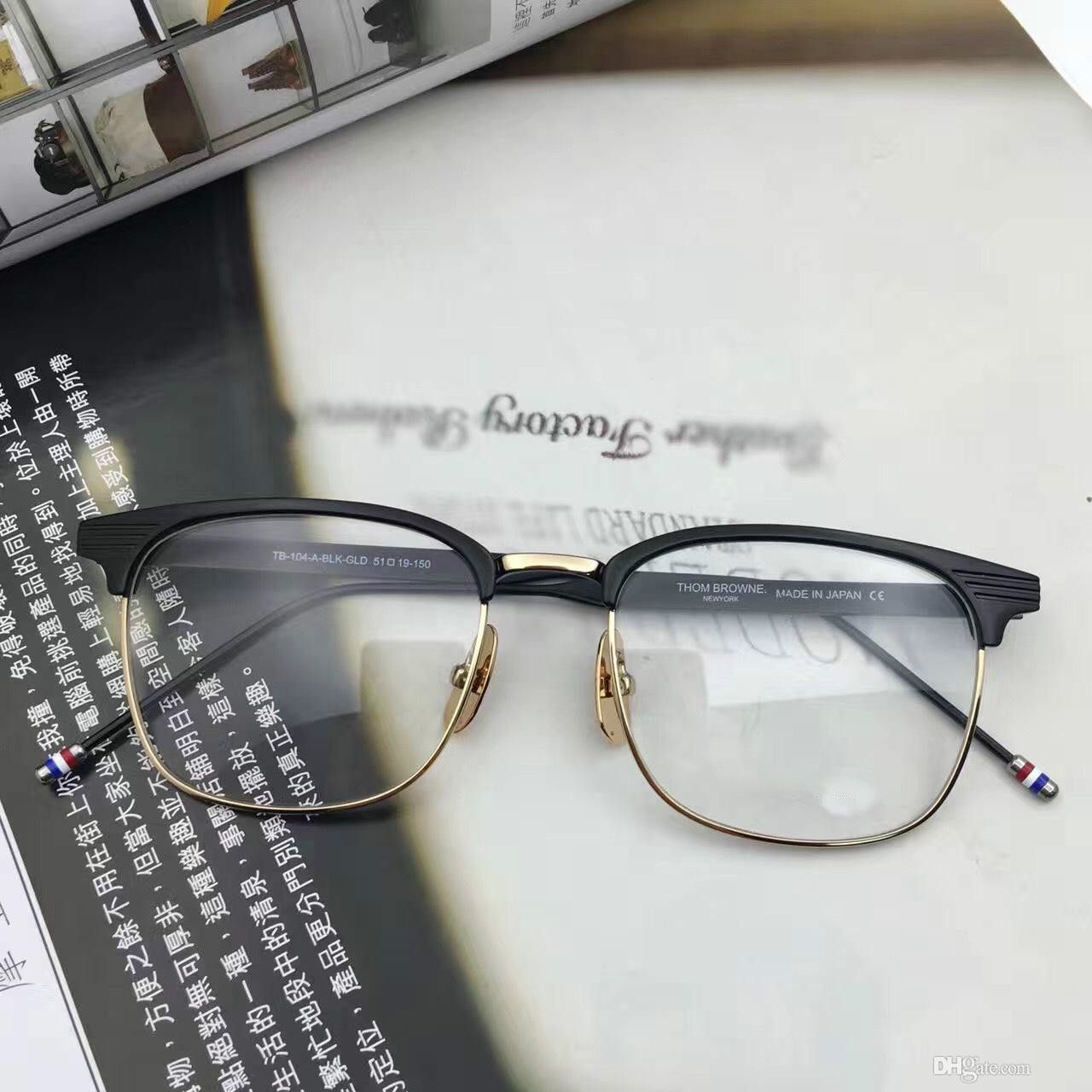 Designer-2018 marca Metal Titanium TB104 Marcos para anteojos Marco de gafas de