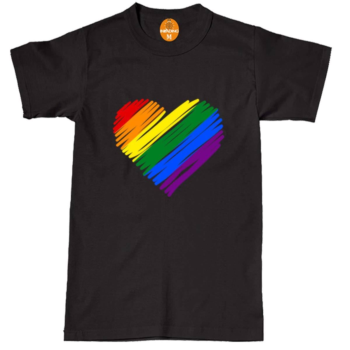 Gay Lgbt Arco iris Coloridas Color Camiseta Chaleco Camiseta Hombre Mujer Unisex de 1127 