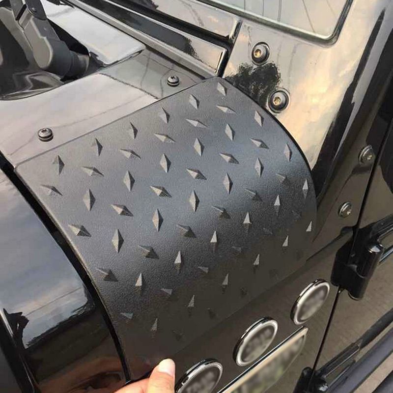 2PCS Car Sticker Body Cover Black For Jeep Wrangler JK 2007-2015 ABS Cowl Cover 2PCS Car Sticker Body Cover Black For Jeep Wrangler JK 2007-2015 ABS Cowl Cover