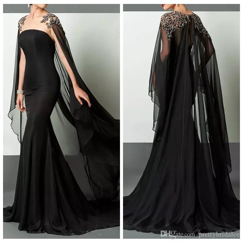 sheer black gown