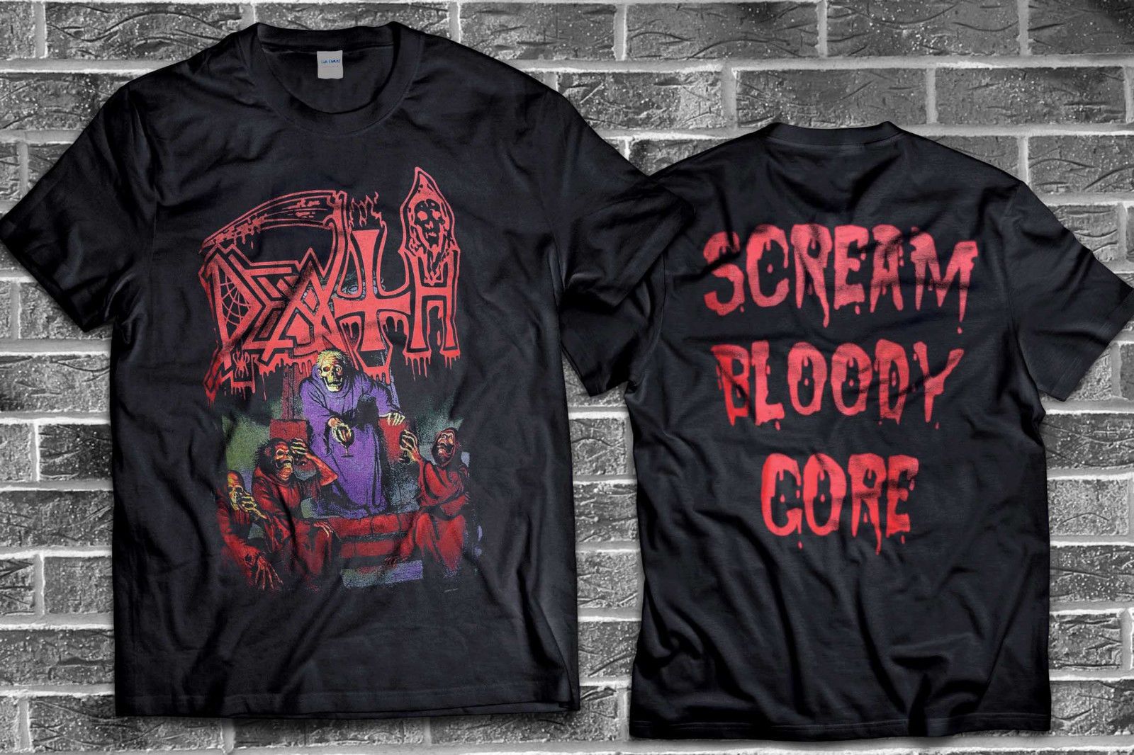 death scream bloody gore shirt