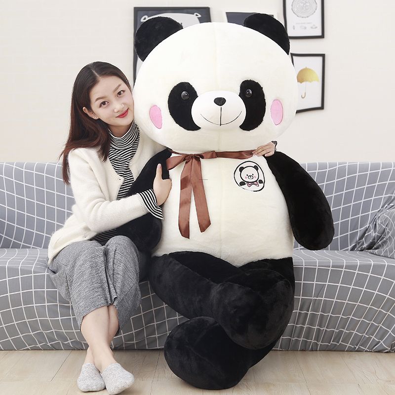 Panda gigante de peluche de juguete de dibujos animados oso abrazo oso  muñeca linda muñecas durmiendo