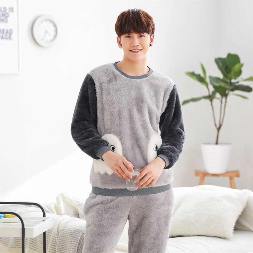 mens fleece nightwear