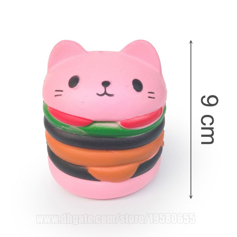 cat hamburger squishy