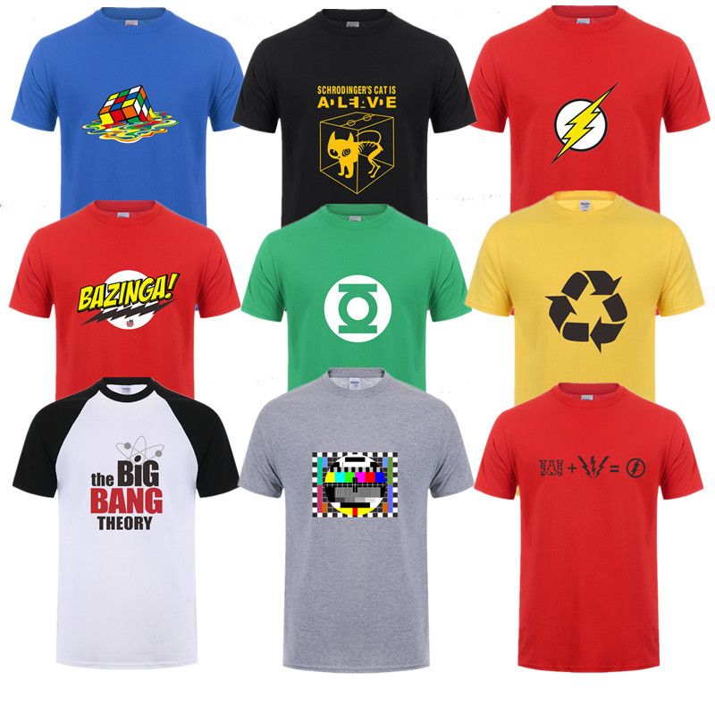 Camiseta estampada Sheldon Cooper Penny para hombre Camiseta de verano de manga corta Big Bang