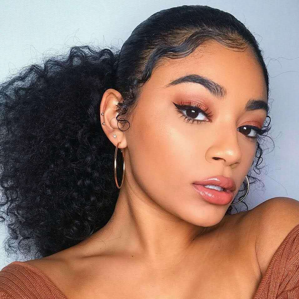 Fake Ponytail Clip On Curly Human New Hair Ponytail Extensions