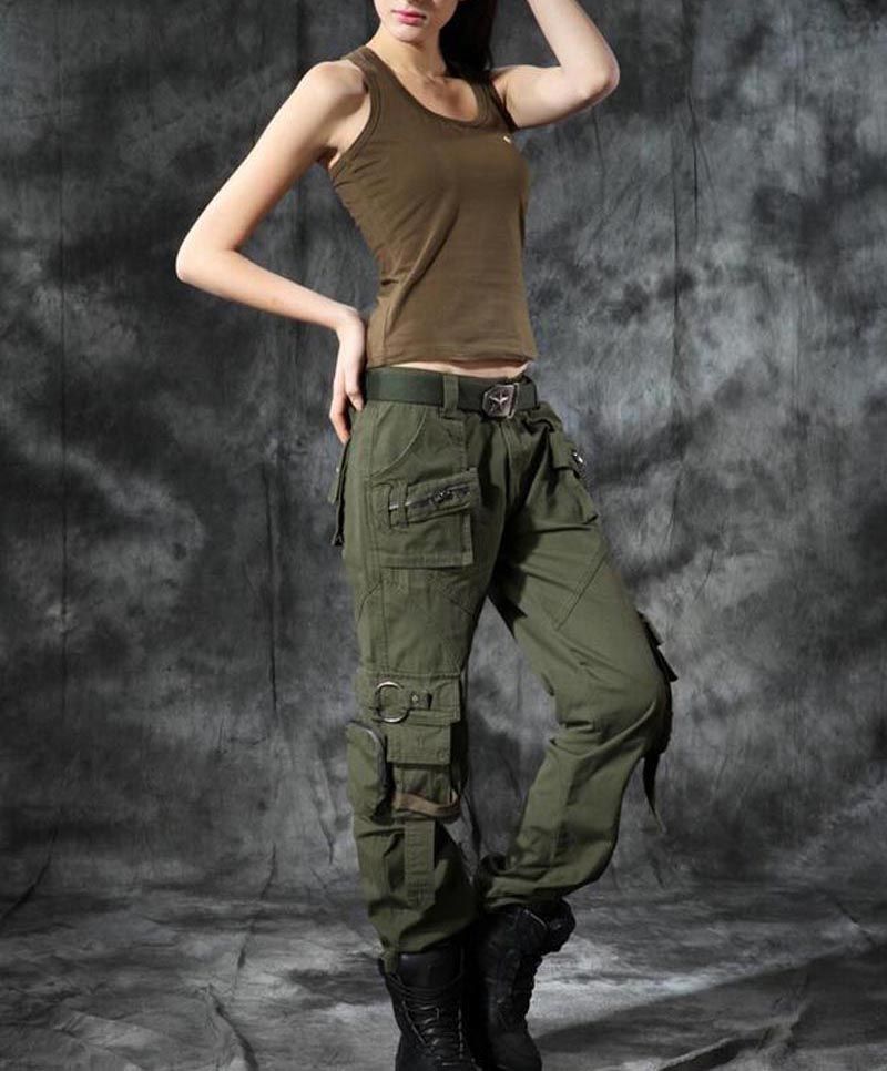 baggy army green pants