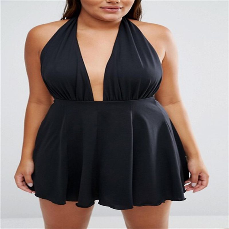 women's high neck swim dress
