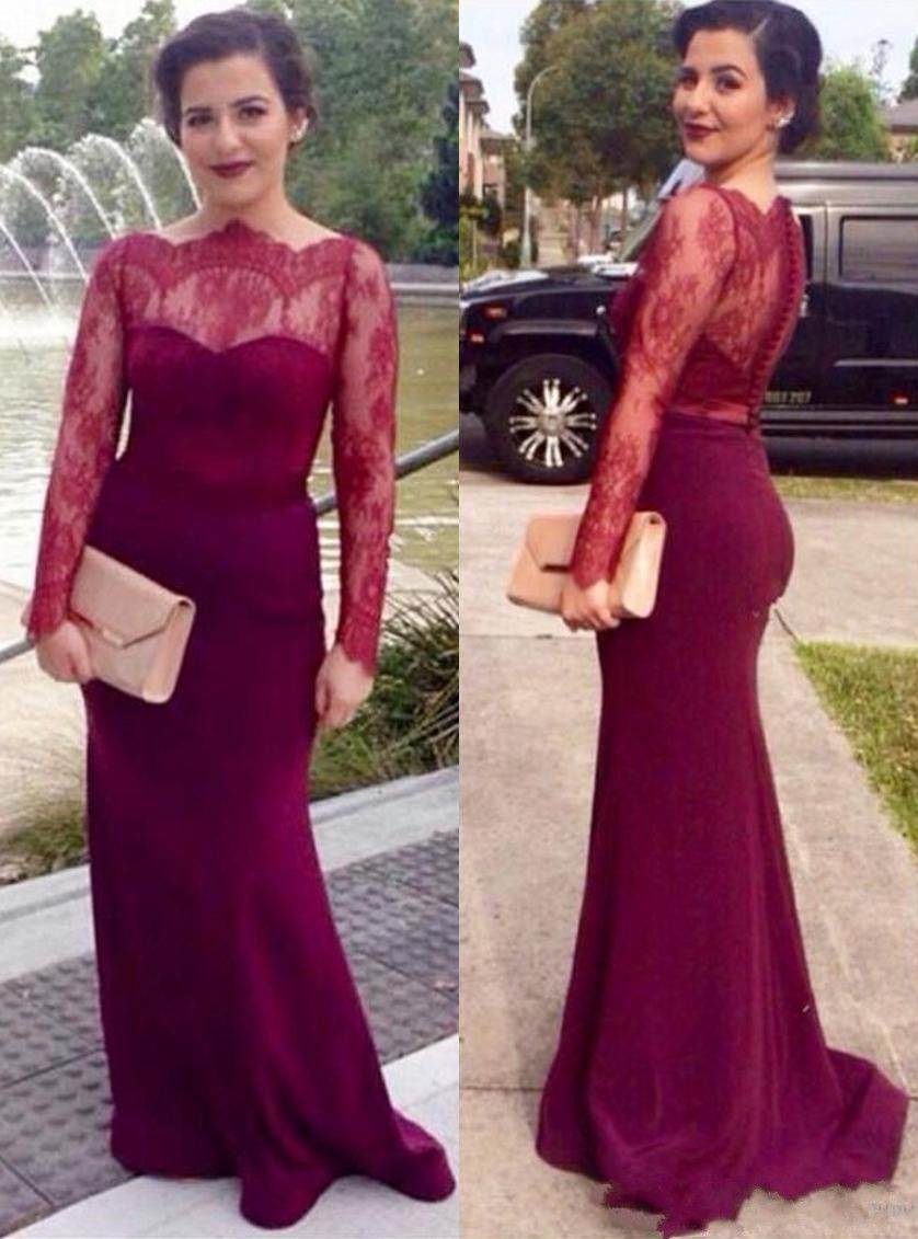 mother of the bride wine dress
