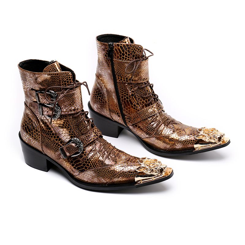 bottine serpent homme