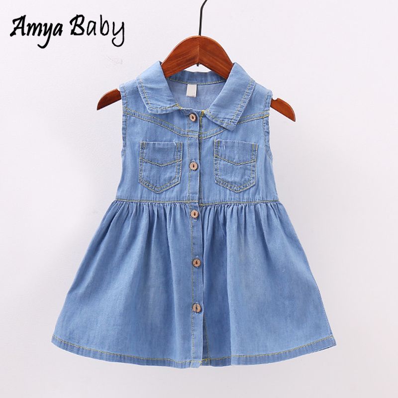 infant denim dress