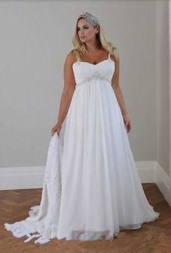 casual wedding dress plus size