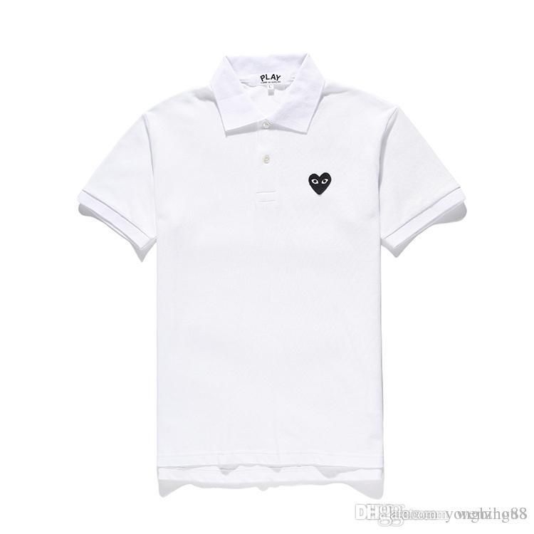cdg play polo shirt