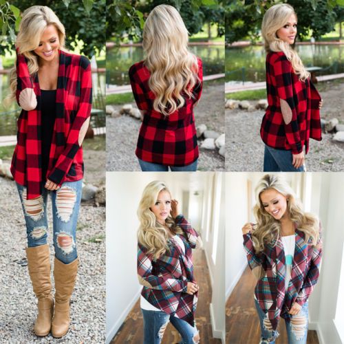 red flannel shirt womens outfit