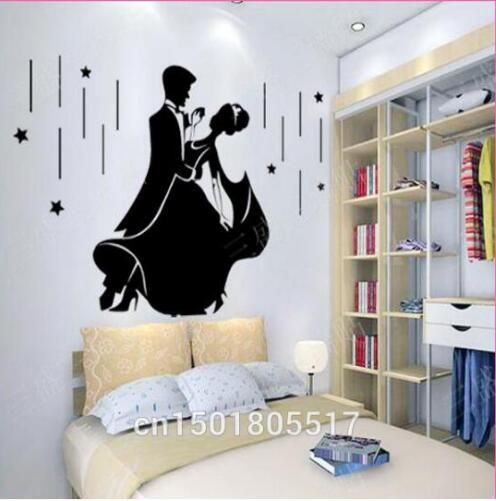 Removable Dance Shadow Wallpaper Wall Mural DeLazurGoods Wall Decal Peel and Stick