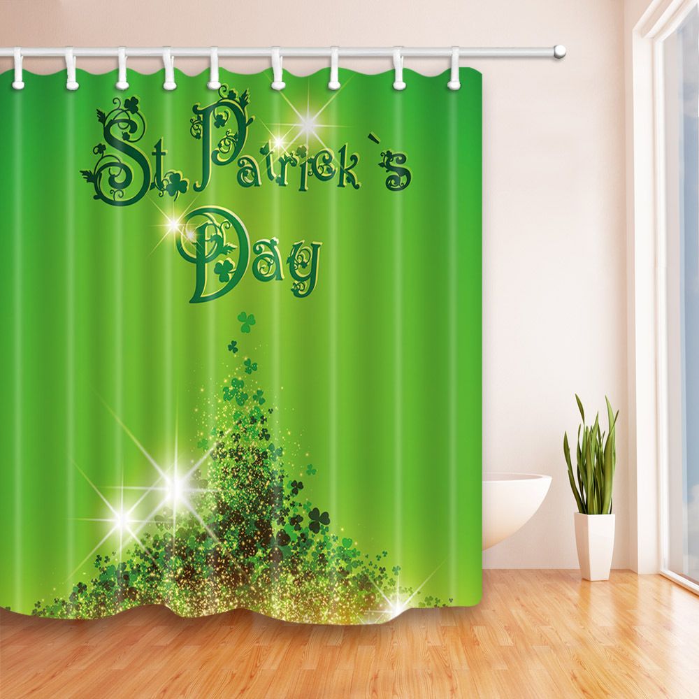 2019 St Patrick S Day Shower Curtains Ireland National Day Green