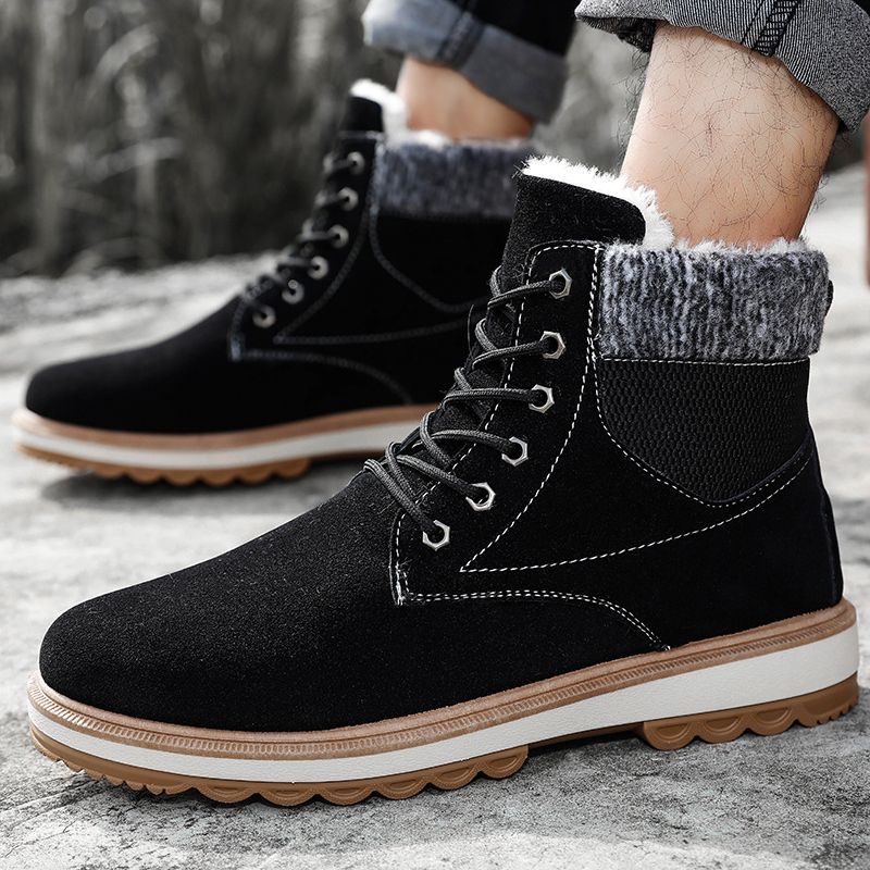 undefeated x later 2018 sneakers Hemmyi Mens Winter Boots Round Toe Snow Ankle Boots Casual Keep ... undefeated x later 2018 sneakers Hemmyi Mens Winter Boots Round Toe Snow Ankle Boots Casual Keep ...