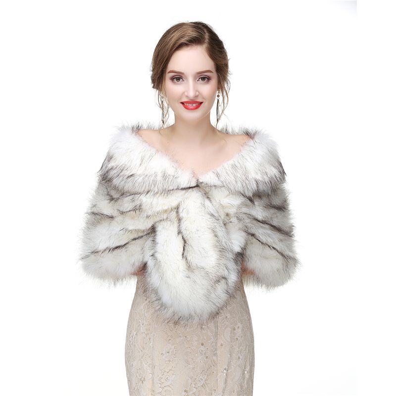faux fur evening jackets