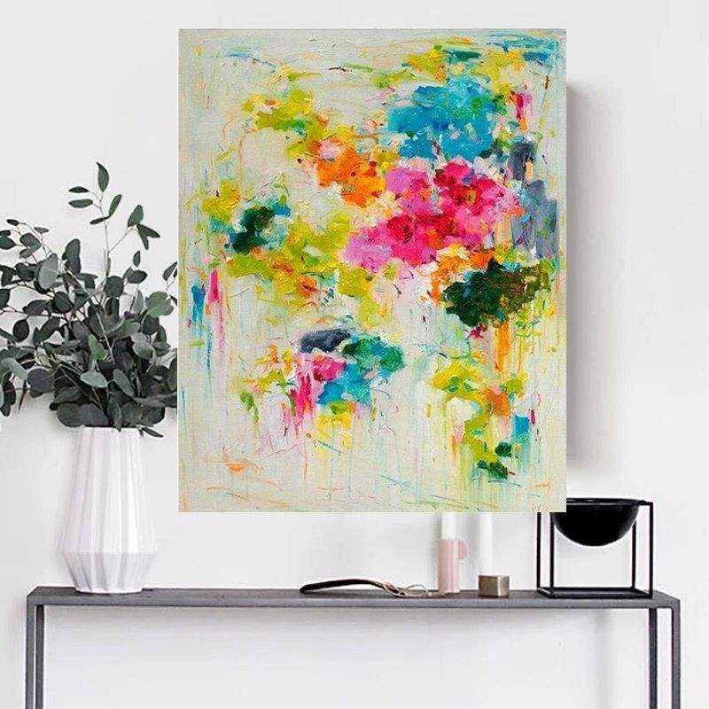 Acheter Main Printemps Couleur Epaisse Couteau Abstrait Peinture A Lhuile Abstraite Abstrait Sur Toile Encore La Vie Peinture Tableau Decoration Peinture A Lhuile De 28 65 Du Paintingart2017 Dhgate Com