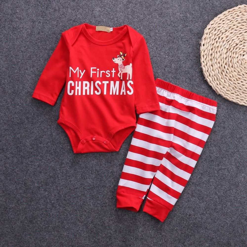 Compra Ropa De Niños Recién Nacidos Conjuntos De Manga Larga Alces Impresas  Pijamas Pajar Ropa De Dormir Romper Cotton Christmas Baby Boy Boys Girls  Ropa De Los Niños Barato | Entrega Rápida