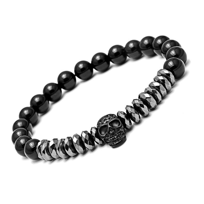 Acquista Bracciali Uomo Bracciali Filo Bracciali In Acciaio Inossidabile Bracciale Con Perline Di Scheletro Bracciali Magnetici Pulseira Masculina A 4 02 Dal Lynn Dhgate Com