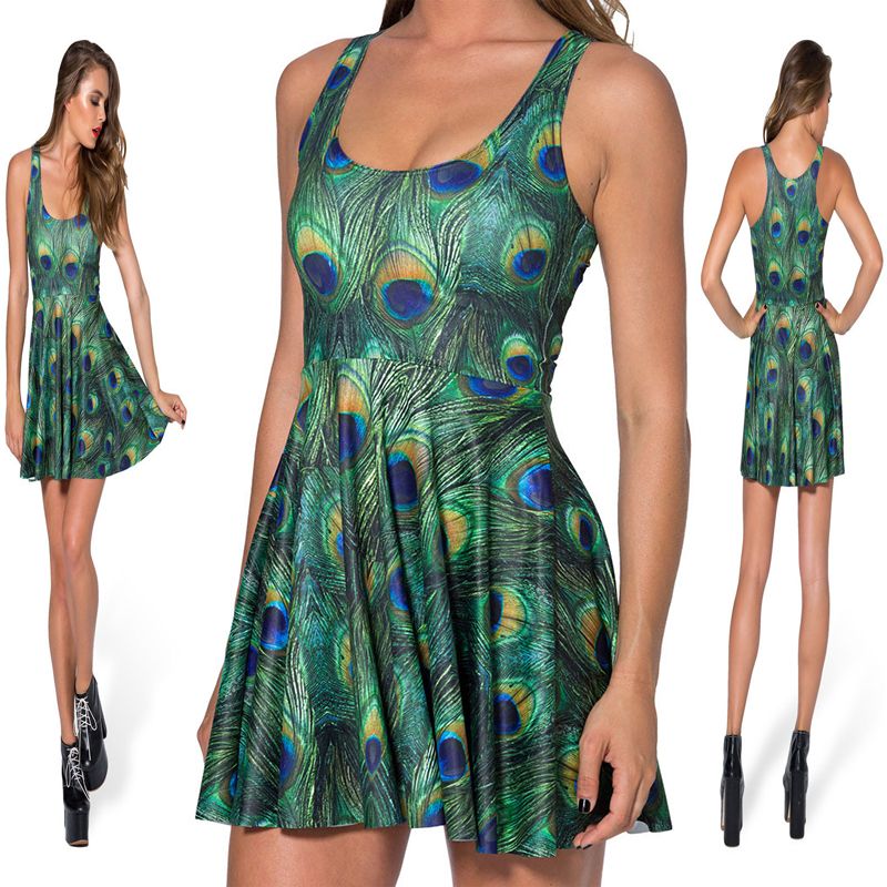 peacock sundress