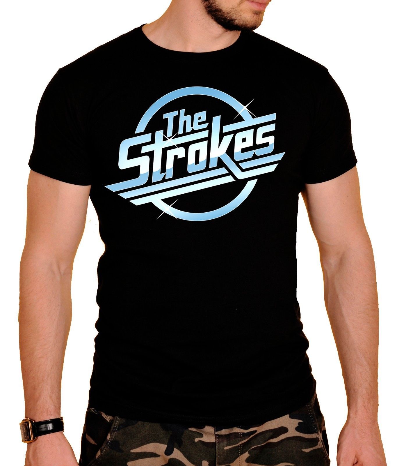 New Cool The Strokes Room On Fire Punk Rock Band Mens Black Tshirt S 3xl Super Cool T Shirts And T Shirts From Loong12699 11 53 Dhgate Com