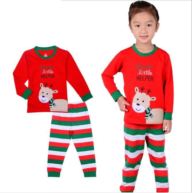 Acheter 2 Pieces Vetements Pour Bebe Noel Garcons Filles Pyjamas Set Top Pantalons Enfants Home Wear Fit 2 7 Enfants De 52 47 Du Zzj8 Fr Dhgate Com