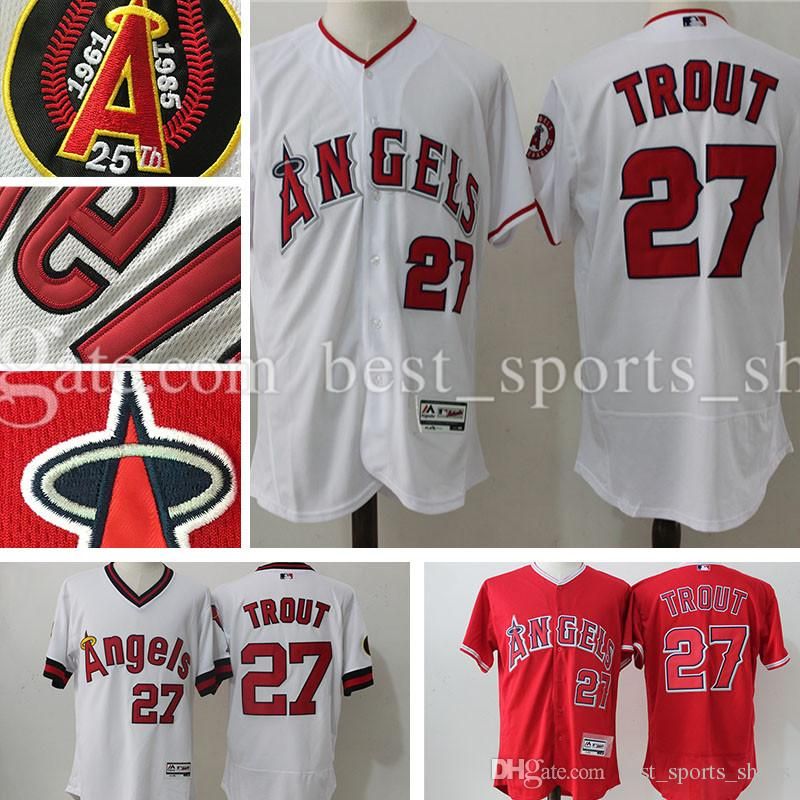 2017 Mens Los Angeles Angels Of Anaheim Mike Trout 27 Jerseys Hotest