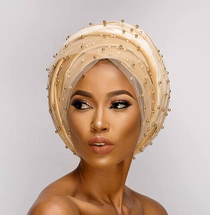 Headscarf Turbante Luxury Mass Gold 