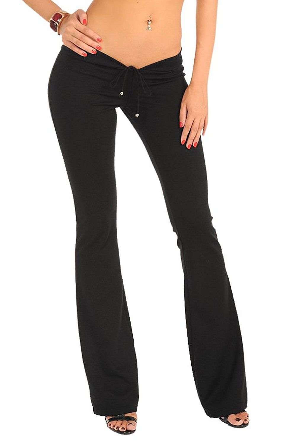 Compra Pantalones Acampanados De Cintura Baja Para Mujer Que Adelgaza El  Sexo Barato | Entrega Rápida Y Calidad | Es.Dhgate