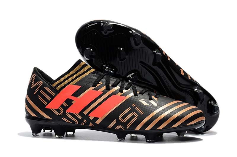 2018 Original Oro Negro Messi 17.1 Zapatos de fútbol Zapatos fútbol para hombre