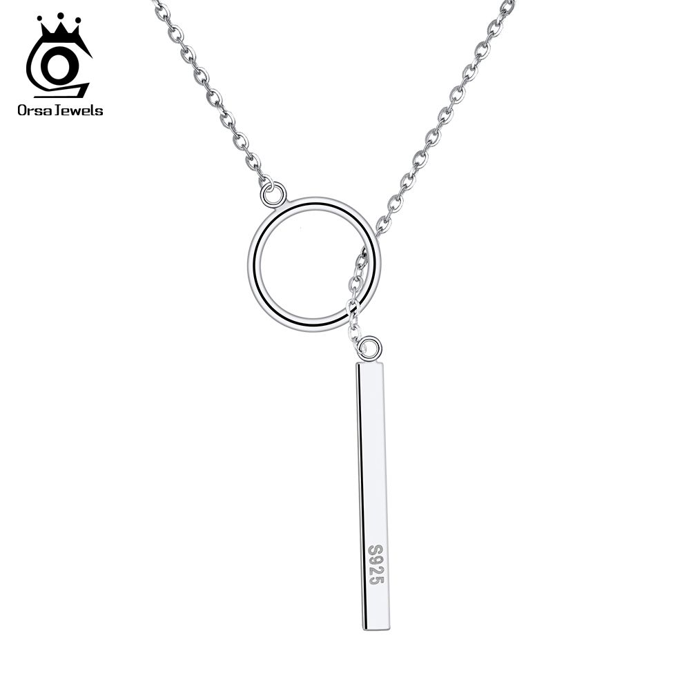 Wholesale Orsa Jewels Solid 925 Sterling Silver Necklaces For