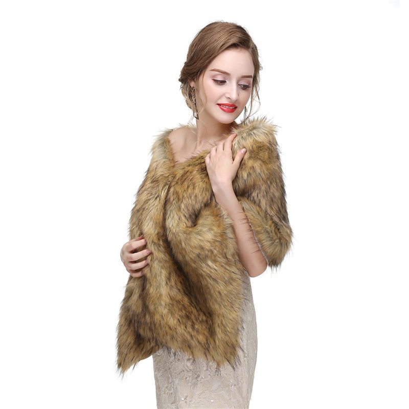 vintage faux fur stole