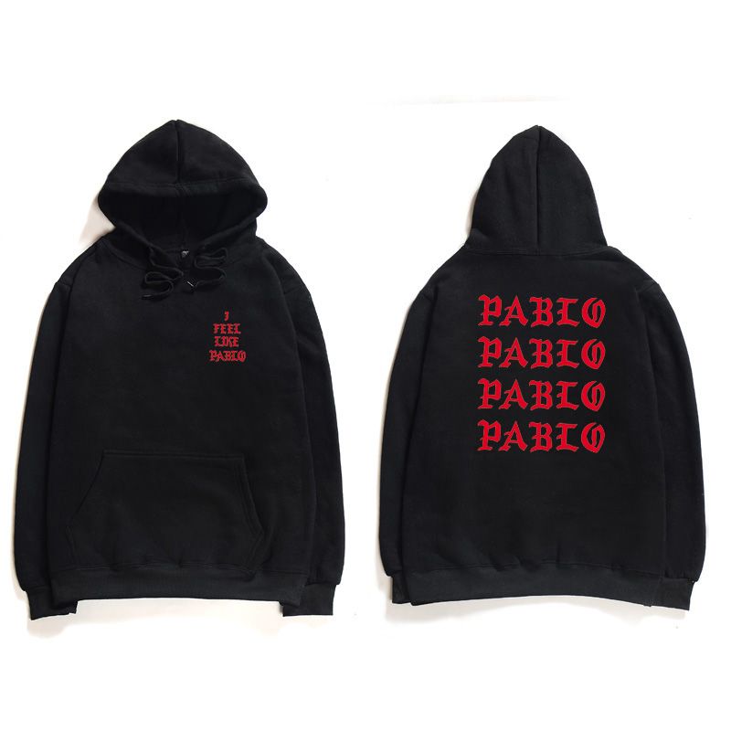 Hip Hop Hoodies Men I Feel Like Pablo West Streetwear Hoodie