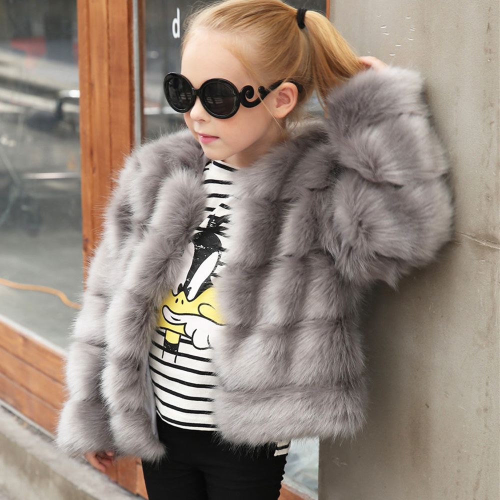 fur girls coat