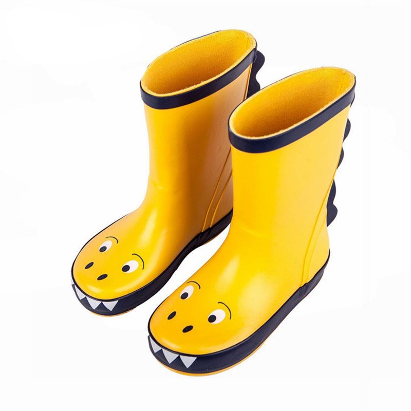 Waterproof Child Solid Rubber Infant Baby Rain Boots Kids Children Rain Shoes