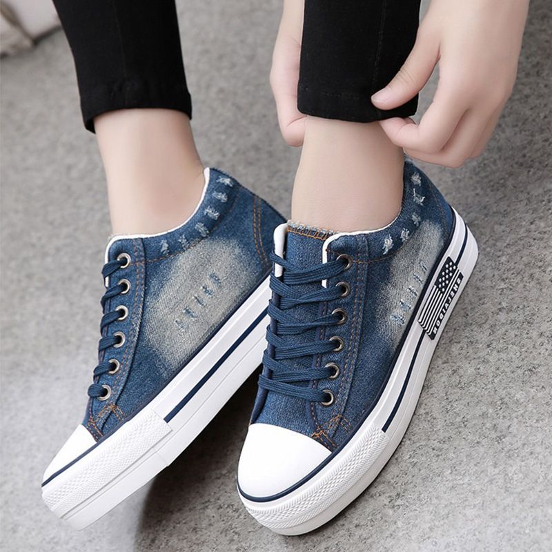 womens denim tennis shoes
