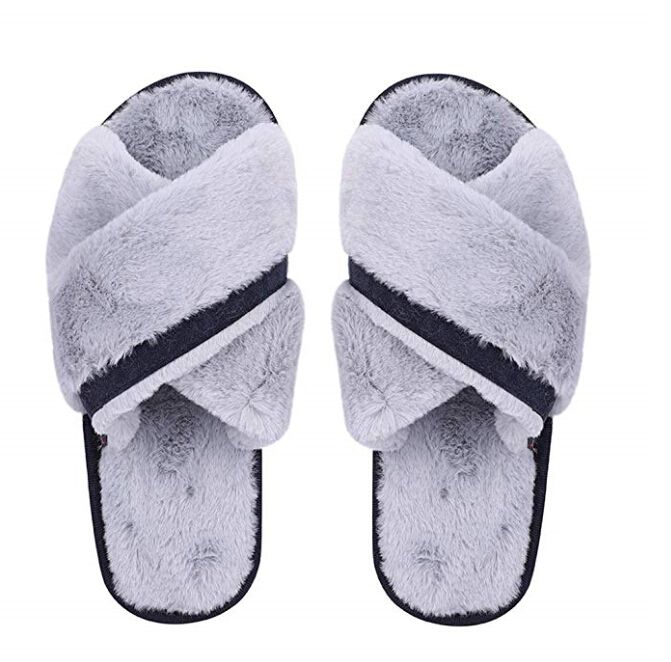 fuzzy thong slippers