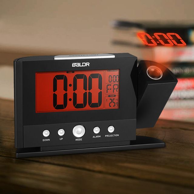 2019 Projection Alarm Clock Wall Ceiling Display Weekday Temperature Orange Backlight Clocks Modern Time Watch Electronic Table Clock From