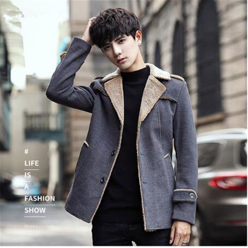 Más el tamaño M-4XL 2018 estilo coreano para abrigos moda abrigo para