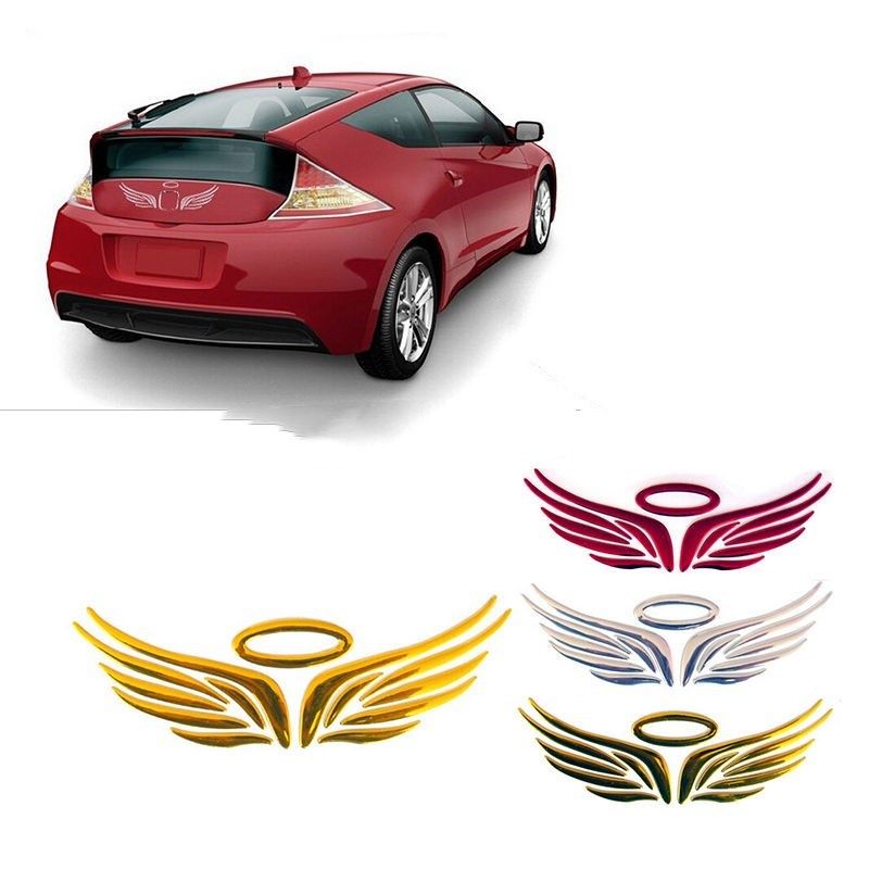 3D Angel Fairy Wings Car Auto Truck Logo Emblem Badge Decal Styling Sticker New