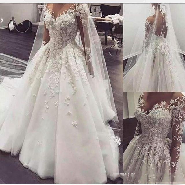 vestidos de noiva com mangas