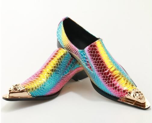 rainbow dress shoes