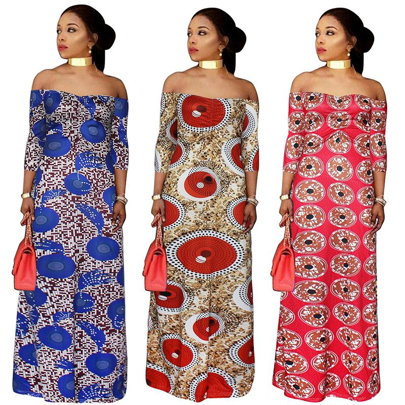 african print long dresses