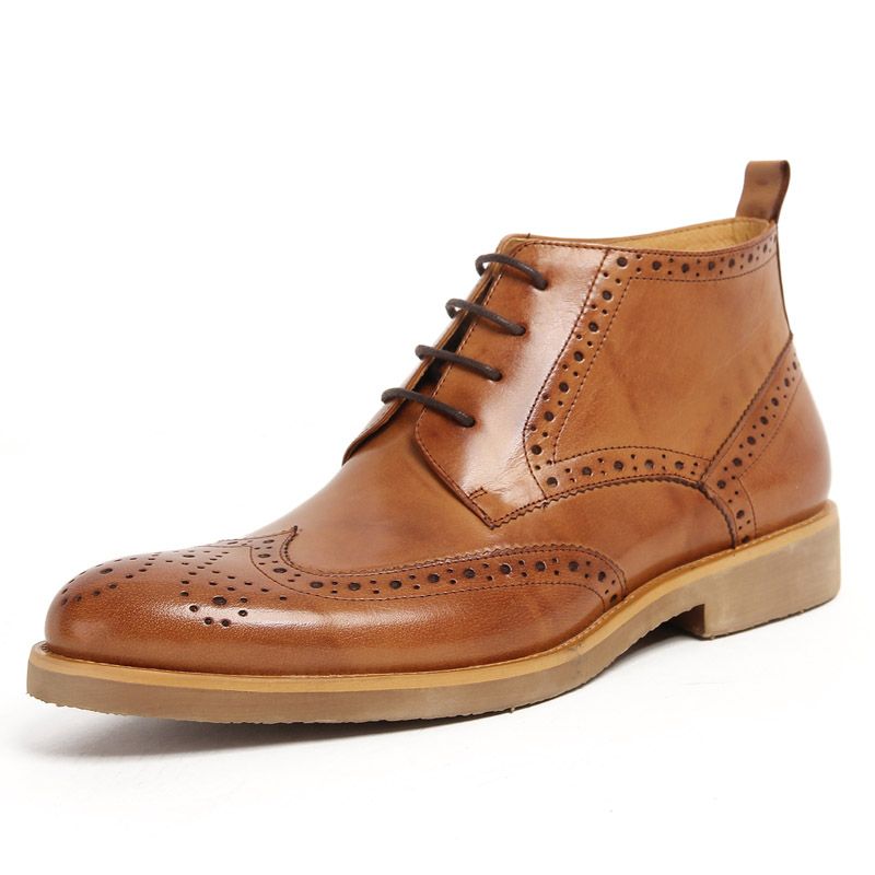 Church's Stivale Brogue Stringato in Pelle Pieno Fiore Highland Marrone  Nero | Stivali Uomo — Centro Dharma